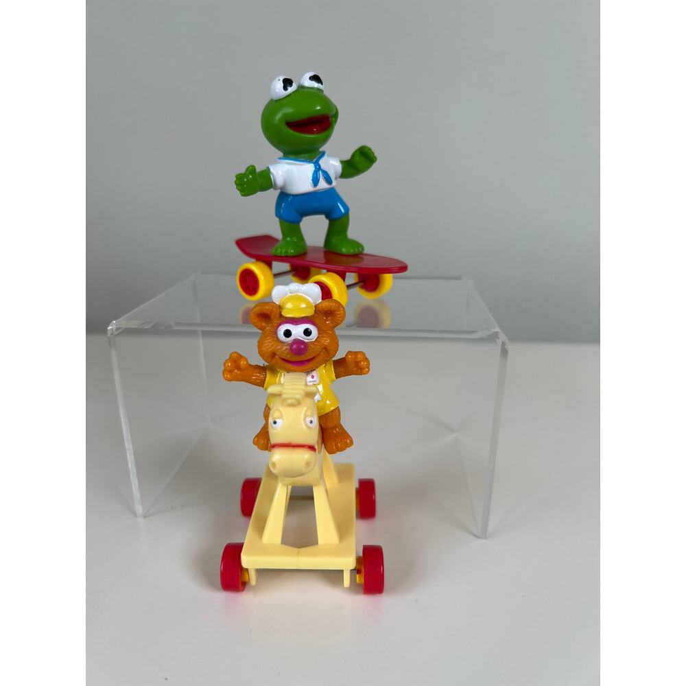 Muppets Babies Fozzy Bear Kermit the Frog 1986 Vintage McDonalds Happy Meal Toy